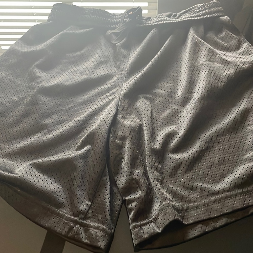 Men’s black workout shorts